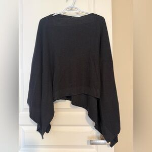 Lululemon Athletica Black Poncho Sweater